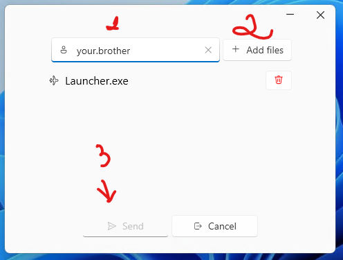 How to send files